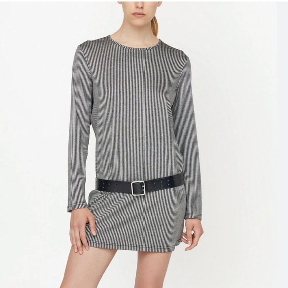 Anine Bing Moss striped long-sleeve dress - Picture 1 of 13